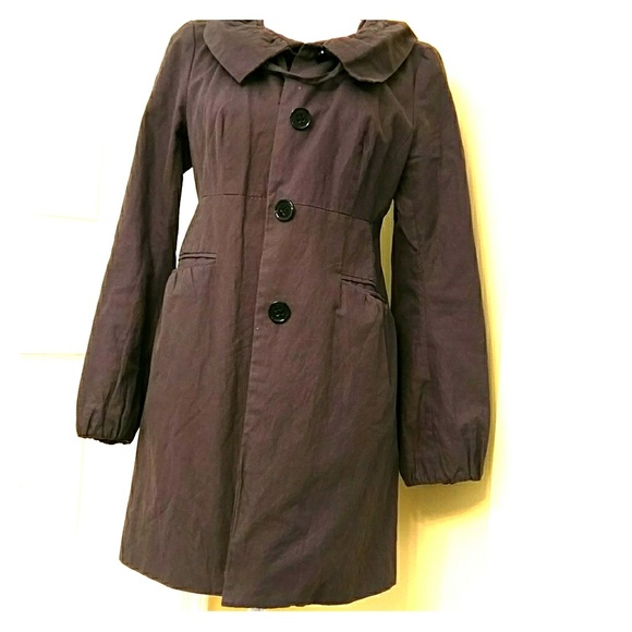 Ann Taylor Jackets & Blazers - Ann Taylor Loft trench-coat taupe gray  size small